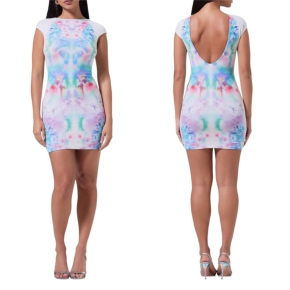AFMR Abstract multicolor dress - Picture 1 of 2